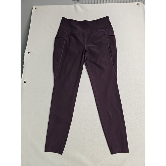 Eddie Bauer Trail Tight High Rise Leggings Women's size Large Purple - Picture 1 of 6